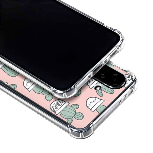 Pink Cactus Galaxy A36 5G Clear Case
