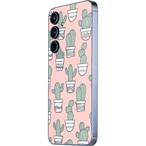 Pink Cactus Galaxy A55 5G Skin