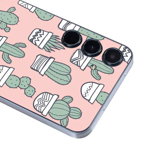 Pink Cactus Galaxy A55 5G Skin