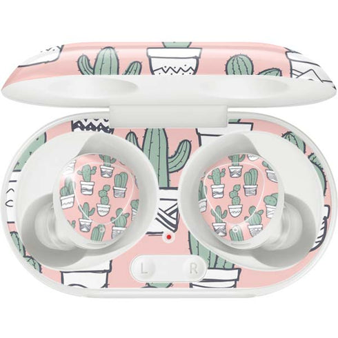 Pink Cactus Galaxy Buds Plus Skin