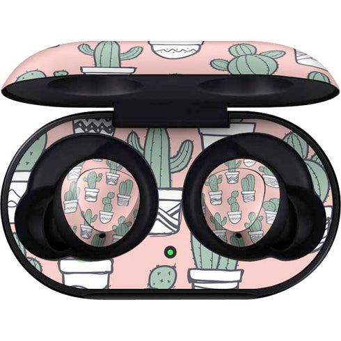 Pink Cactus Galaxy Buds Skin