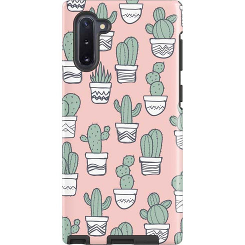 Pink Cactus Galaxy Cases