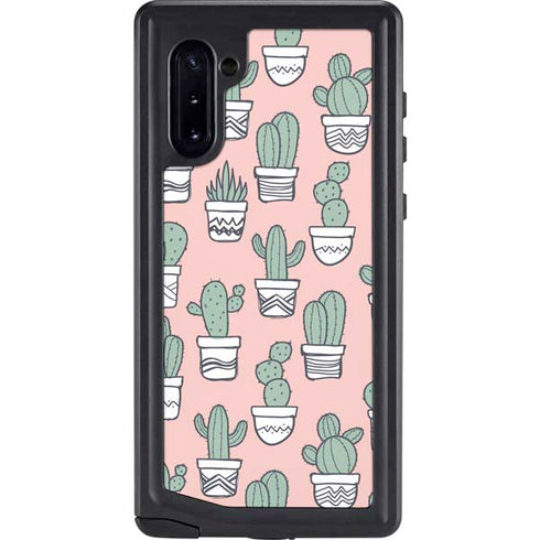 Pink Cactus Galaxy Cases