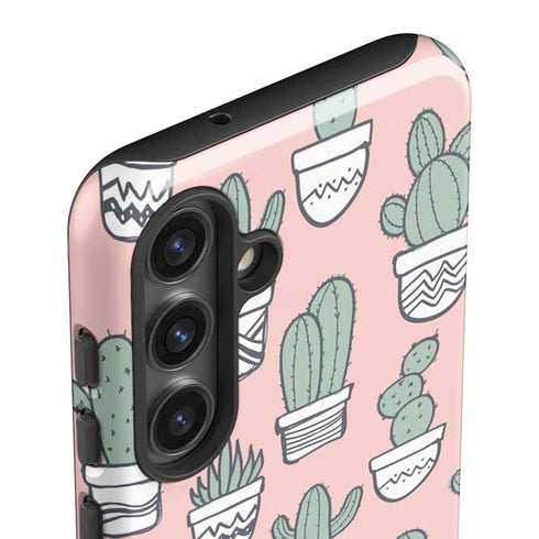 Pink Cactus Galaxy S25 Impact Case