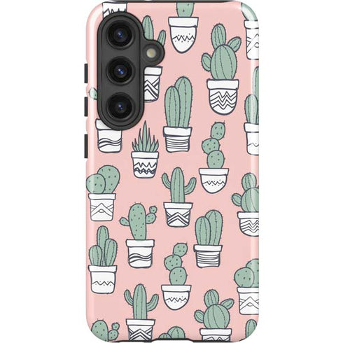 Pink Cactus Galaxy S25 Plus Impact Case