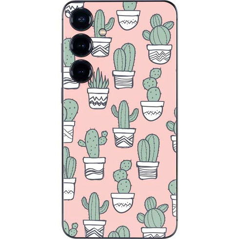 Pink Cactus Galaxy S24 Plus Skin
