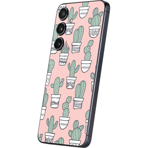 Pink Cactus Galaxy S24 Plus Skin
