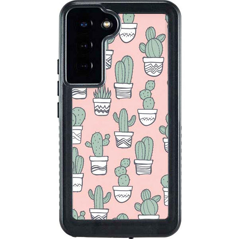 Pink Cactus Galaxy S24 Plus Waterproof Case