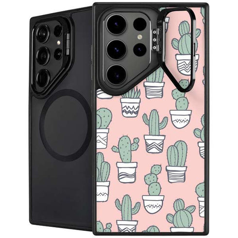 Pink Cactus Galaxy S26 Ultra Kickstand Case