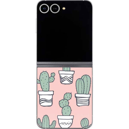 Pink Cactus Galaxy Z Flip6 Skin