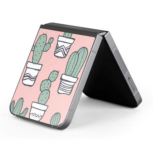 Pink Cactus Galaxy Z Flip6 Skin