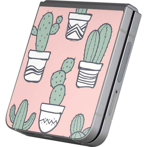 Pink Cactus Galaxy Z Flip6 Skin