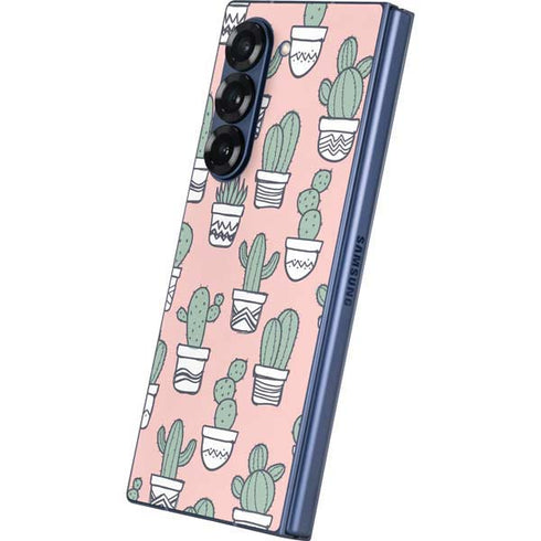 Pink Cactus Galaxy Z Fold6 Skin