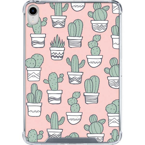 Pink Cactus iPad 11th Gen (2025) Clear Case