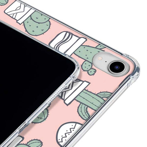 Pink Cactus iPad 11th Gen (2025) Clear Case