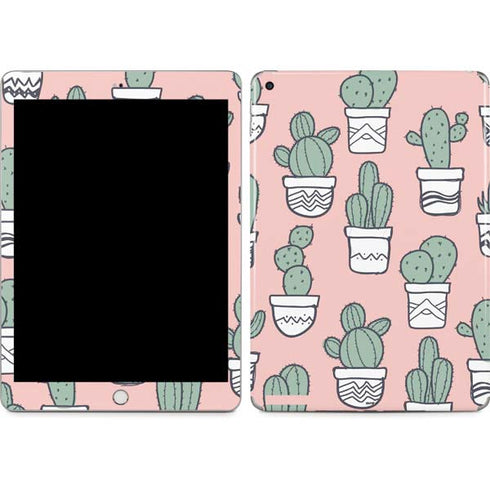 Pink Cactus Apple iPad Skin