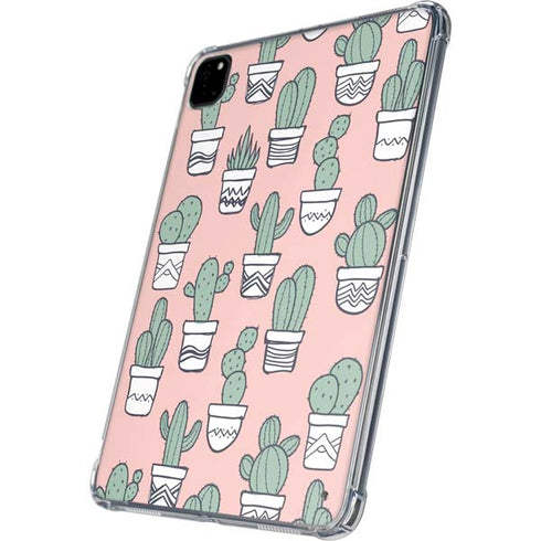 Pink Cactus iPad Pro 11in (2024) Clear Case