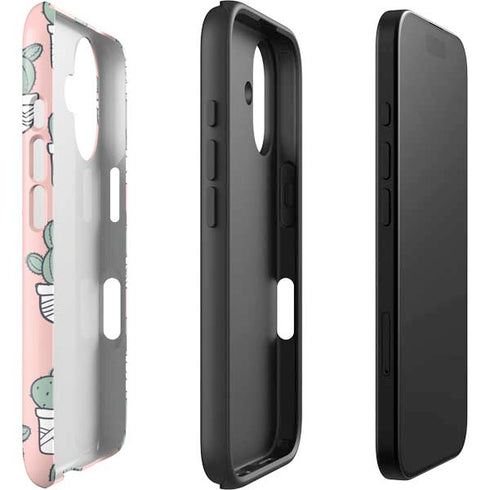 Pink Cactus iPhone 16 Impact Case