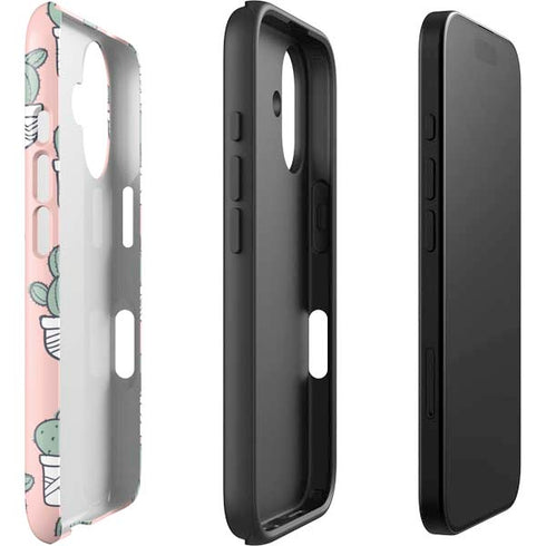 Pink Cactus iPhone 16 Plus Impact Case