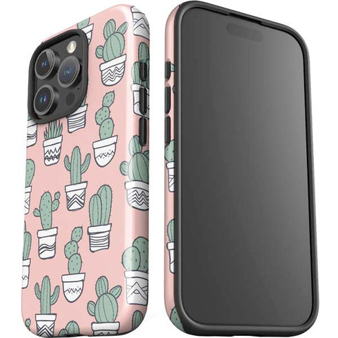 Pink Cactus iPhone 16 Pro Impact Case