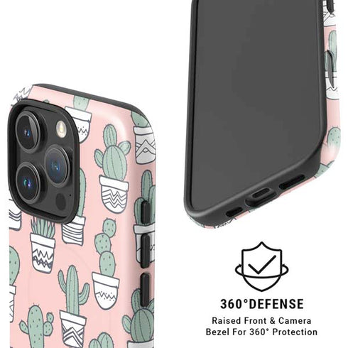Pink Cactus iPhone 16 Pro Magsafe Impact Case