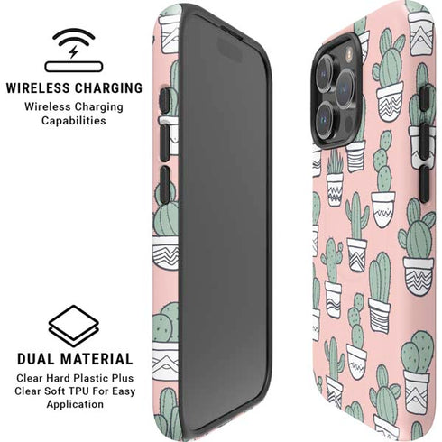 Pink Cactus iPhone 16 Pro Max Magsafe Impact Case