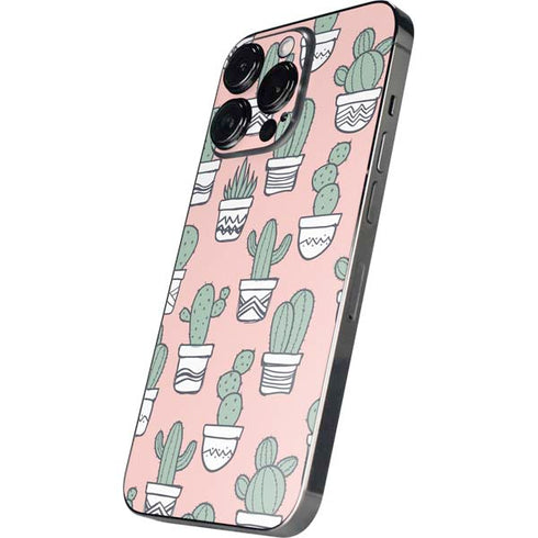 Pink Cactus iPhone 16 Pro Skin