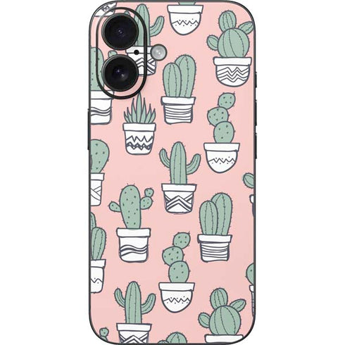 Pink Cactus iPhone 16 Skin