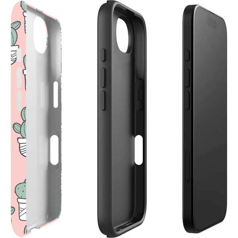 Pink Cactus iPhone 16e Impact Case