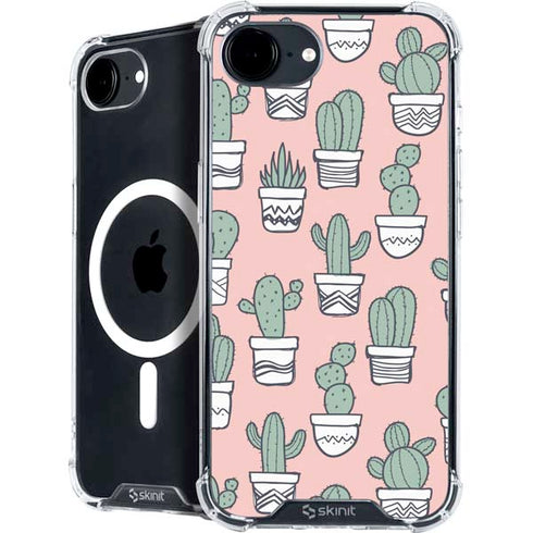 Pink Cactus iPhone 16e MagSafe Case