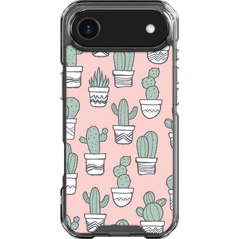 Pink Cactus iPhone 17 Air Clear Case