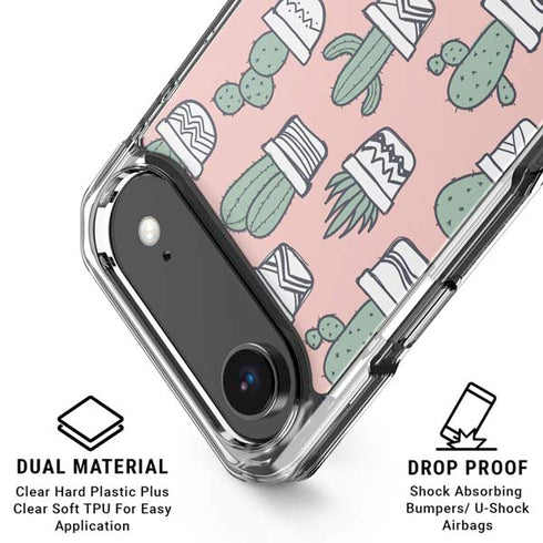 Pink Cactus iPhone 17 Air Clear Case