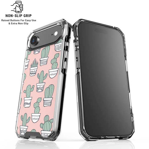 Pink Cactus iPhone 17 Air Clear Case