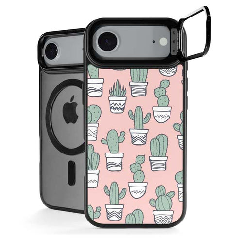 Pink Cactus iPhone 17 Air Kickstand Case