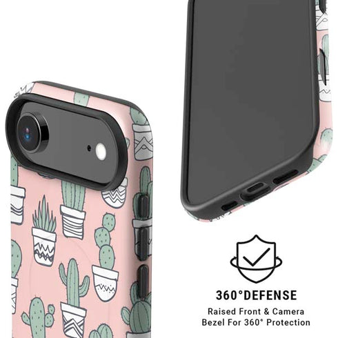 Pink Cactus iPhone 17 Air Magsafe Impact Case