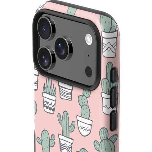 Pink Cactus iPhone 17 Pro Impact Case