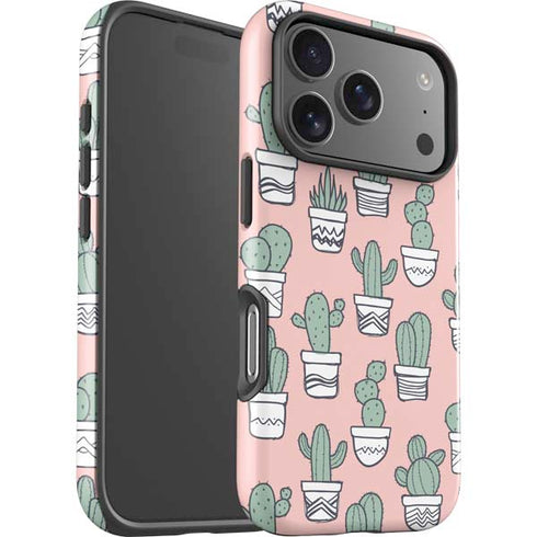 Pink Cactus iPhone 17 Pro Impact Case