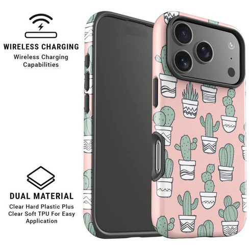 Pink Cactus iPhone 17 Pro Max Magsafe Impact Case
