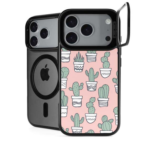 Pink Cactus iPhone 18 Pro Kickstand Case