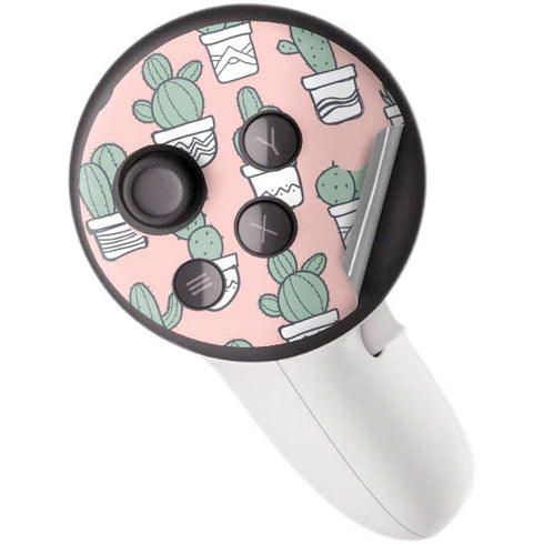 Pink Cactus Meta Quest 3S Skin