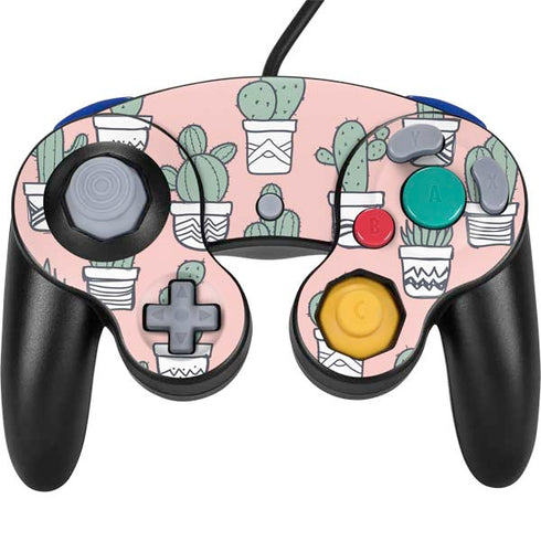 Pink Cactus Nintendo Skins