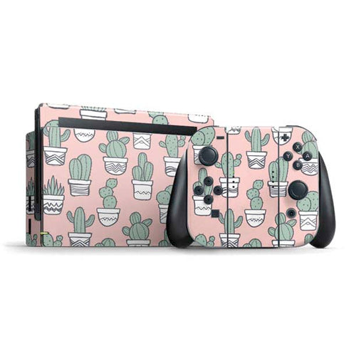 Pink Cactus Nintendo Skins