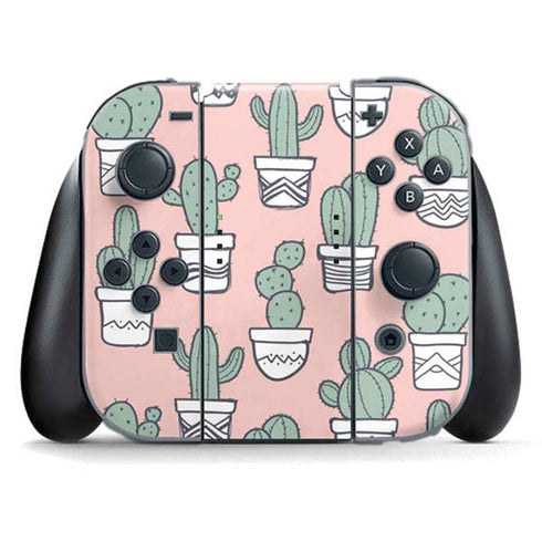 Pink Cactus Nintendo Skins