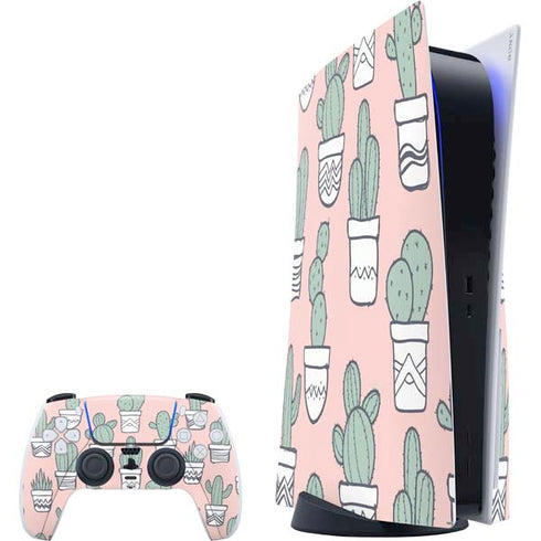 Pink Cactus PlayStation PS5 Skins