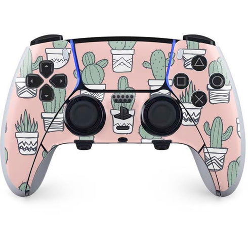Pink Cactus PS5 DualSense Edge Pro Controller Skin