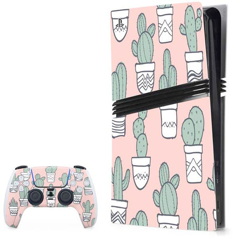Pink Cactus PS5 Pro Bundle Skin
