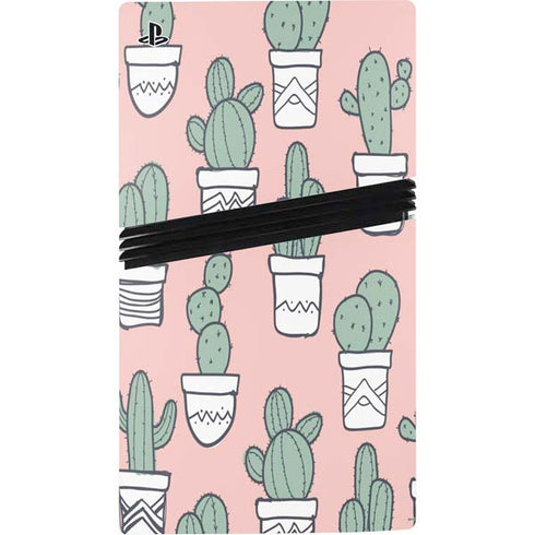 Pink Cactus PS5 Pro Disk Bundle Skin