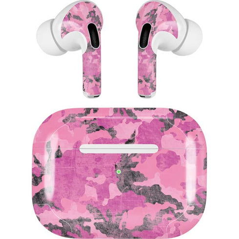 Pink Camouflage AirPods Skins