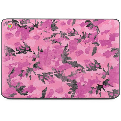 Pink Camouflage HP Chromebook Skin