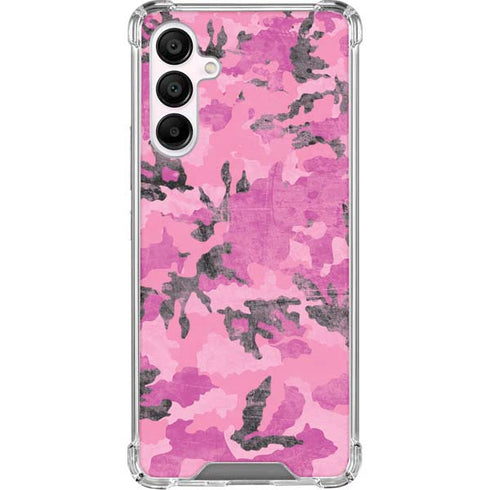 Pink Camouflage Galaxy A16 5G Clear Case